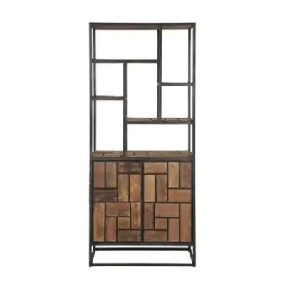 Стеллаж для хранения в стиле Loft NS-1694 1830x800x400 мм Черный Стеллаж для хранения в стиле Loft NS-1694 1830x800x400 мм Черный