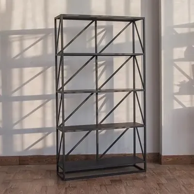 Стеллаж для хранения в стиле Loft NS-1695 1830x1000x300 мм Черный
