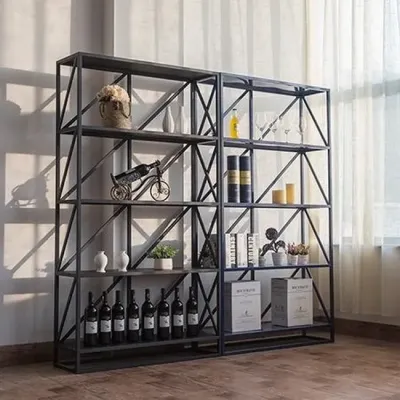 Стеллаж для хранения в стиле Loft NS-1695 1830x1000x300 мм Черный