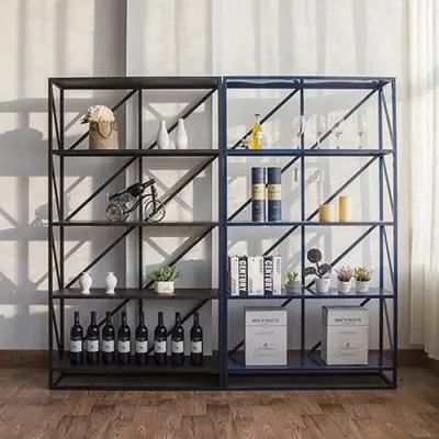 Стеллаж для хранения в стиле Loft NS-1695 1830x1000x300 мм Черный