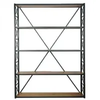 Стелаж для зберігання в стилі Loft NS-1701 1830x1200x300 мм Черный Стелаж для зберігання в стилі Loft NS-1701 1830x1200x300 мм Черный