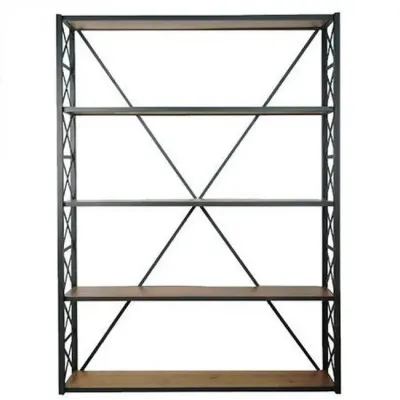 Стеллаж для хранения в стиле Loft NS-1701 1830x1200x300 мм Черный