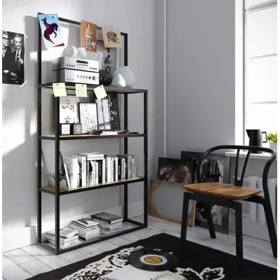 Стеллаж для хранения в стиле Loft NS-1708 1930x900x300 мм Черный Стеллаж для хранения в стиле Loft NS-1708 1930x900x300 мм Черный