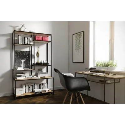 Стелаж для зберігання в стилі Loft NS-1711 2030x1200x550 мм Черный
