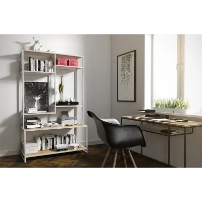 Стелаж для зберігання в стилі Loft NS-1711 2030x1200x550 мм Черный