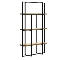 Стеллаж для хранения в стиле Loft NS-1712 2130x1200x400 мм Черный Стеллаж для хранения в стиле Loft NS-1712 2130x1200x400 мм Черный