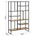 Стеллаж для хранения в стиле Loft NS-1713 2130x1400x400 мм Черный Стеллаж для хранения в стиле Loft NS-1713 2130x1400x400 мм Черный