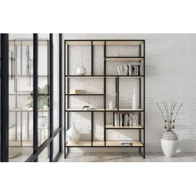 Стеллаж для хранения в стиле Loft NS-1713 2130x1400x400 мм Черный Стеллаж для хранения в стиле Loft NS-1713 2130x1400x400 мм Черный