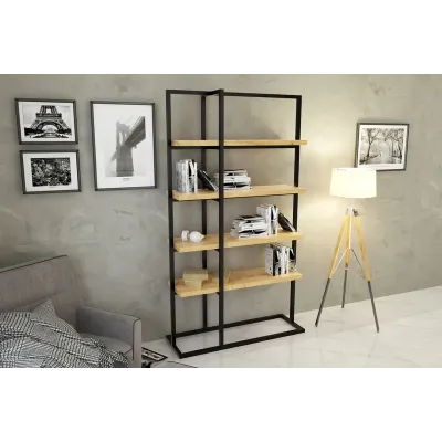 Стелаж для зберігання в стилі Loft NS-1718 2130x1200x400 мм Черный Стелаж для зберігання в стилі Loft NS-1718 2130x1200x400 мм Черный