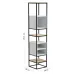 Стеллаж для хранения в стиле Loft NS-1719 1920x380x380 мм Черный Стеллаж для хранения в стиле Loft NS-1719 1920x380x380 мм Черный