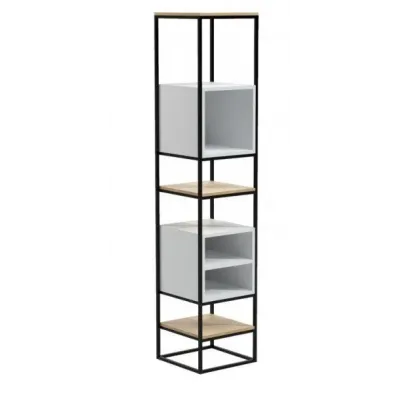 Стеллаж для хранения в стиле Loft NS-1719 1920x380x380 мм Черный