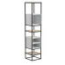 Стеллаж для хранения в стиле Loft NS-1719 1920x380x380 мм Черный