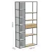 Стеллаж для хранения в стиле Loft NS-1720 2230x1090x350 мм Черный Стеллаж для хранения в стиле Loft NS-1720 2230x1090x350 мм Черный