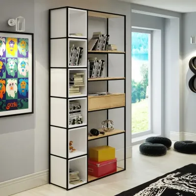 Стеллаж для хранения в стиле Loft NS-1720 2230x1090x350 мм Черный Стеллаж для хранения в стиле Loft NS-1720 2230x1090x350 мм Черный