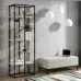 Стеллаж для хранения в стиле Loft NS-1721 2130x700x450 мм Черный