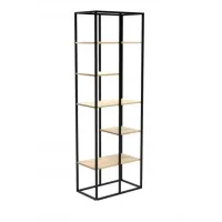 Стеллаж для хранения в стиле Loft NS-1721 2130x700x450 мм Черный
