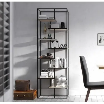 Стеллаж для хранения в стиле Loft NS-1723 2130x700x320 мм Черный Стеллаж для хранения в стиле Loft NS-1723 2130x700x320 мм Черный