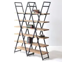 Стеллаж для хранения в стиле Loft NS-1729 1830x1300x350 мм Черный