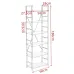 Стеллаж для хранения в стиле Loft NS-1742 1830x600x280 мм Черный Стеллаж для хранения в стиле Loft NS-1742 1830x600x280 мм Черный