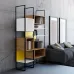 Стеллаж для хранения в стиле Loft NS-1756 2230x1200x450 мм Черный