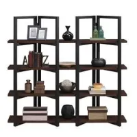 Стеллаж для хранения в стиле Loft NS-1769 1680x1800x400 мм Черный