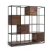 Стеллаж для хранения в стиле Loft NS-1786 2130x2050x450 мм Черный
