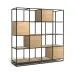 Стеллаж для хранения в стиле Loft NS-1786 2130x2050x450 мм Черный
