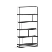 Стеллаж для хранения в стиле Loft NS-1787 2030x950x300 мм Черный