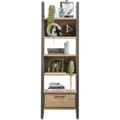 Стеллаж для хранения в стиле Loft NS-1790 2030x750x350 мм Черный