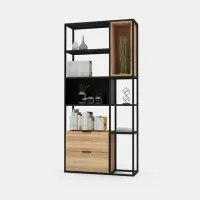 Стелаж для зберігання у стилі Loft NS-1800 1830x900x400 мм Черный