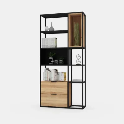 Стелаж для зберігання у стилі Loft NS-1800 1830x900x400 мм Черный Стелаж для зберігання у стилі Loft NS-1800 1830x900x400 мм Черный