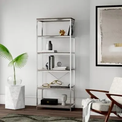 Стеллаж для хранения в стиле Loft Белый NS-1818 1830x800x350 мм Стеллаж для хранения в стиле Loft Белый NS-1818 1830x800x350 мм
