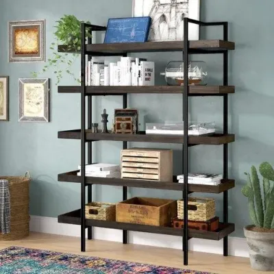 Стеллаж для хранения в стиле Loft Черный NS-1822 1930x1450x420 мм