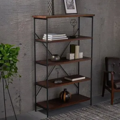 Стеллаж для хранения в стиле Loft Черный NS-1835 1230x650x300 мм Стеллаж для хранения в стиле Loft Черный NS-1835 1230x650x300 мм