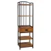 Стеллаж для хранения в стиле Loft Черный NS-1841 1630x500x400 мм