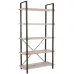 Стеллаж для хранения в стиле Loft NS-1846 1630x850x350 мм Черный