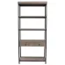 Стеллаж для хранения в стиле Loft NS-1868 2130x1000x400 мм Черный