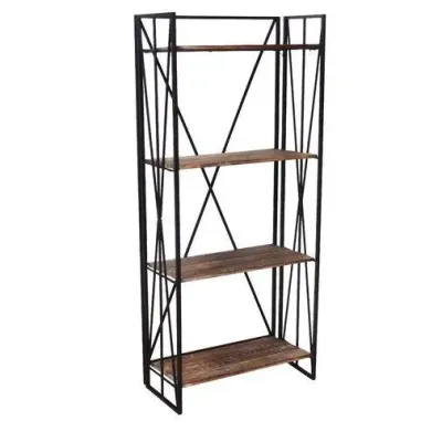 Стеллаж для хранения в стиле Loft NS-1872 1630x750x300 мм Черный Стеллаж для хранения в стиле Loft NS-1872 1630x750x300 мм Черный