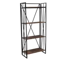 Стеллаж для хранения в стиле Loft NS-1872 1630x750x300 мм Черный Стеллаж для хранения в стиле Loft NS-1872 1630x750x300 мм Черный
