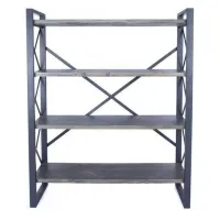 Стеллаж для хранения в стиле Loft NS-1878 1230x800x300 мм Черный