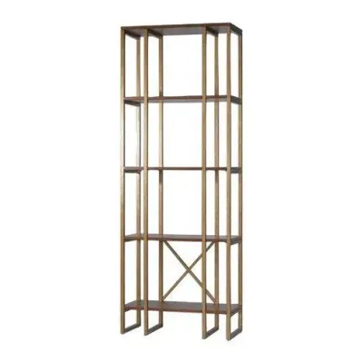 Стеллаж для хранения в стиле Loft NS-1881 2180x800x350 мм Коричневый
