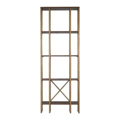Стеллаж для хранения в стиле Loft NS-1881 2180x800x350 мм Коричневый