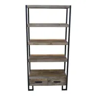 Стелаж для зберігання в стилі Loft NS-1882 1780x850x400 мм Черный Стелаж для зберігання в стилі Loft NS-1882 1780x850x400 мм Черный