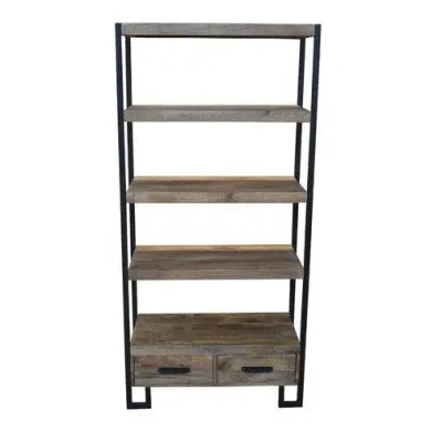 Стеллаж для хранения в стиле Loft NS-1882 1780x850x400 мм Черный