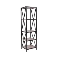 Стеллаж для хранения в стиле Loft NS-1883 1530x450x400 мм Черный