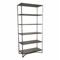 Стеллаж для хранения в стиле Loft NS-1888 2180x800x350 мм Черный