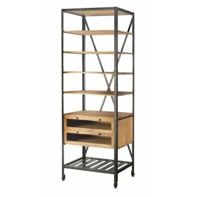 Стеллаж для хранения в стиле Loft NS-1892 2280x800x450 мм Черный