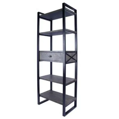 Стеллаж для хранения в стиле Loft NS-1895 1530x800x350 мм Черный