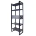 Стеллаж для хранения в стиле Loft NS-1895 1530x800x350 мм Черный