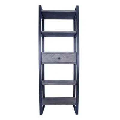 Стеллаж для хранения в стиле Loft NS-1895 1530x800x350 мм Черный